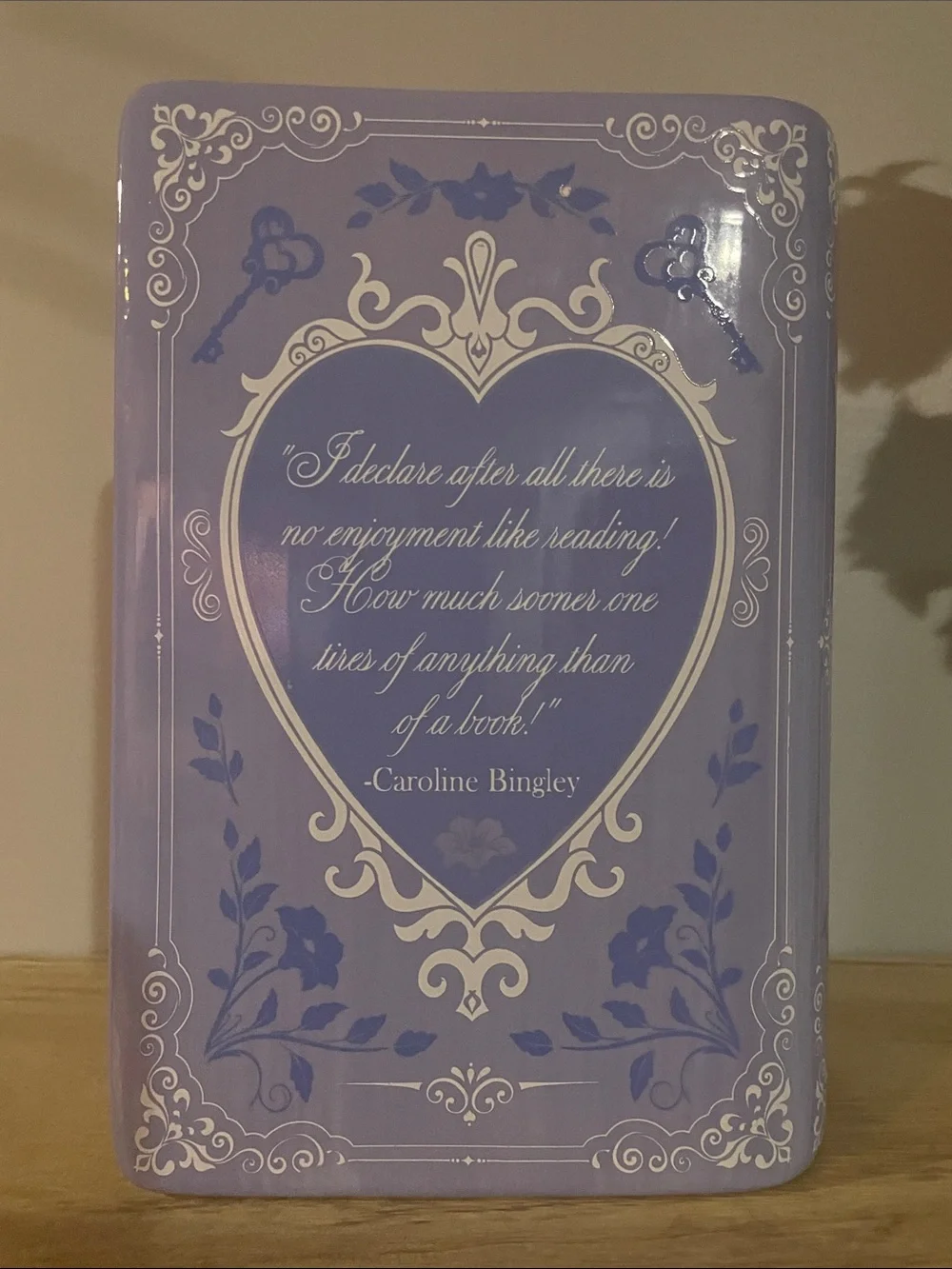 Pride and Prejudice Book Vase Blue Floral New Kirkton Aldi 2026 Book collection